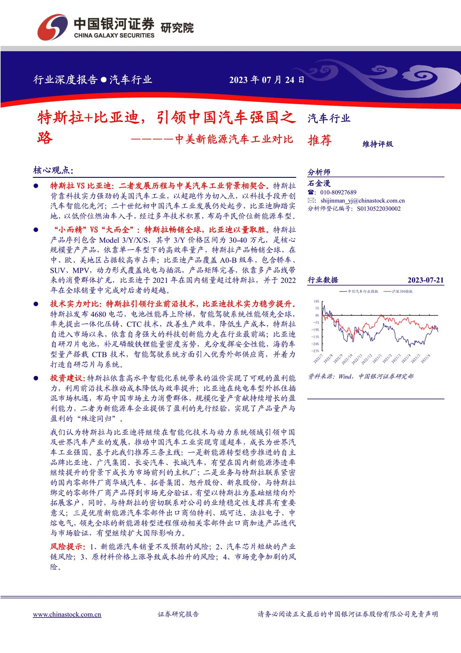 中美新能源汽车工业对比分析：特斯拉vs比亚迪，引领中国汽车强国之路.pdf第1页